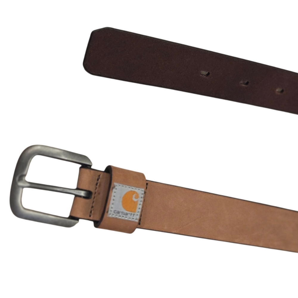 NWT Carhartt Womens Full Grain Leather Tan Brown Belt Size Large - Picture 2 of 5
